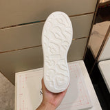 Alexander McQueen White Pointed-Toe Flats - Full Silhouette View