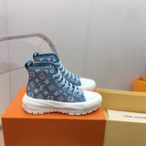 Louis Vuitton Black High-Top Sneakers - Studio Shot