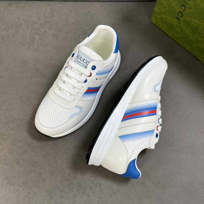 Gucci tonal black luxury sneakers view 5 classic court silhouette