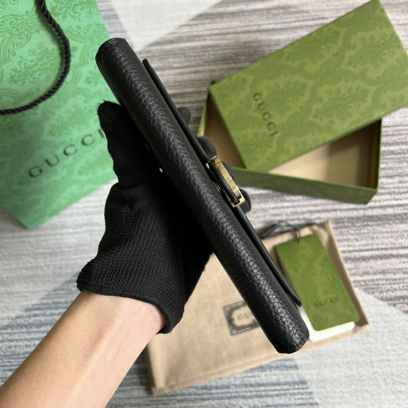 Side view of structured structured handbag