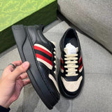 Gucci two-tone luxury sneakers view 5 sleek tonal finish