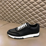 Hermès Grey Slip-On Sneakers - Full Silhouette View