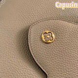 Front view of classic polished women's handbag – women's everyday handbag