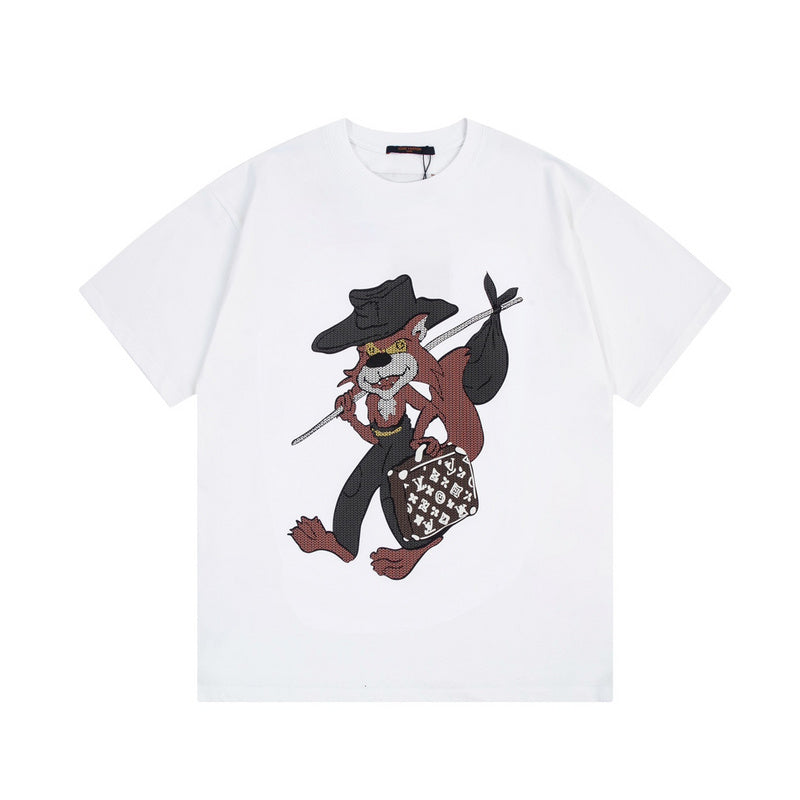 Back view of Louis Vuitton cotton t-shirt with contemporary cut