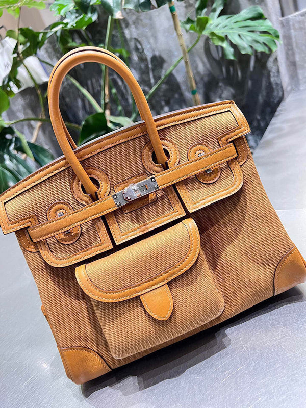 Close-up detail of classic bag design