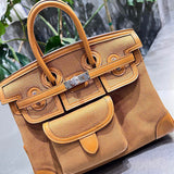 Close-up detail of classic bag design
