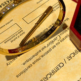 Close-up detail view of Cartier unisex jewelry piece