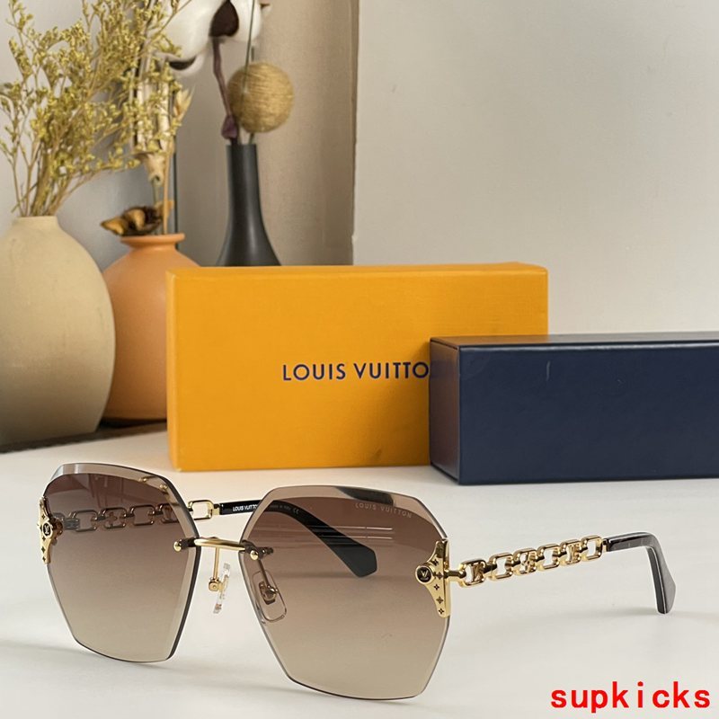 Lifestyle view of Louis Vuitton unisex sunglasses