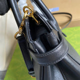 Top view of modern sleek women's handbag – women's premium purse