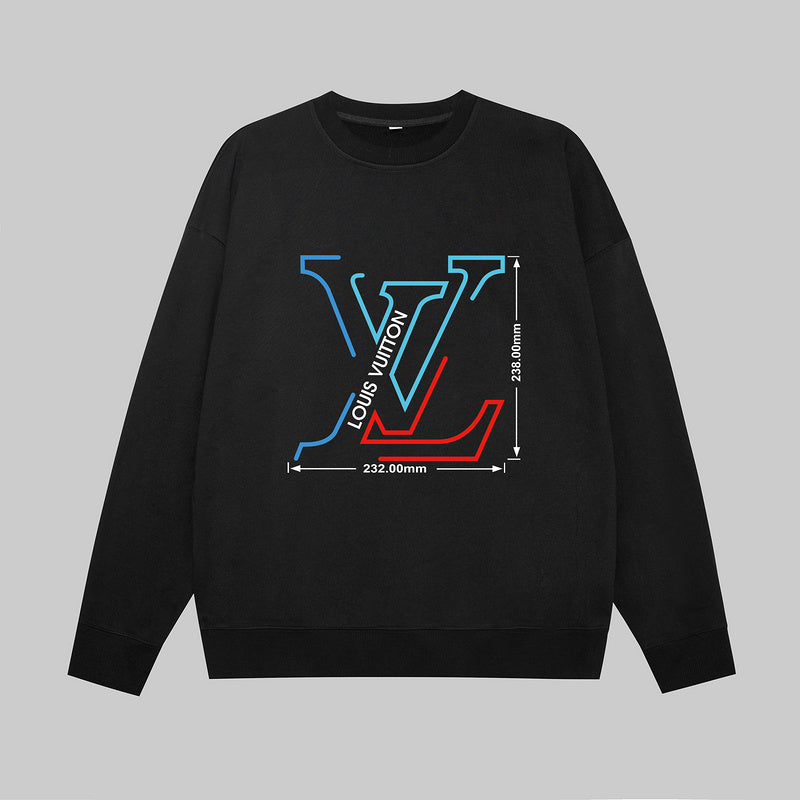 Front view of Louis Vuitton luxury clothing with streetwear-inspired cut