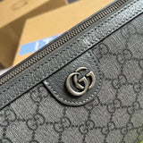 Back view of modern signature women's handbag – women's statement bag