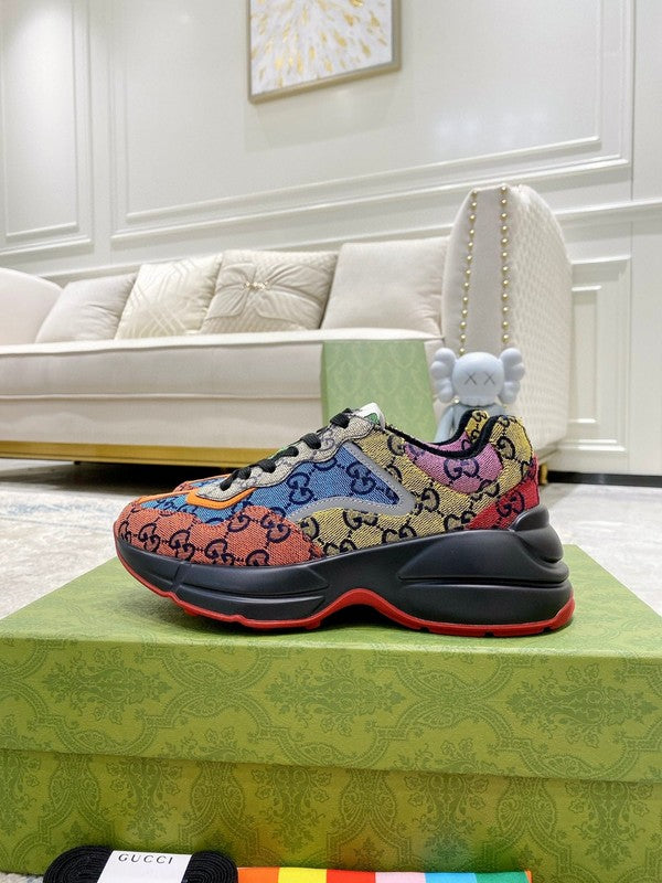 Gucci clean off-white luxury sneakers view 8 chunky sole construction