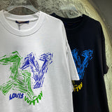 Full styled look of Louis Vuitton cotton t-shirt with runway-inspired design