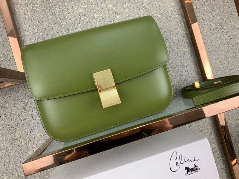 Front view of structured refined women's handbag – women's luxury accessory
