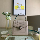 Classic Premium PU Leather Handbag - Premium Craftsmanship Detailing | Women's Premium Handbag #1719 - front view (image 1) of designer-inspired handbag