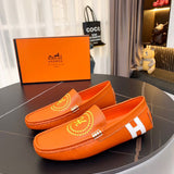 Hermes shoes Style 044 - close-up of handcrafted italian detailing