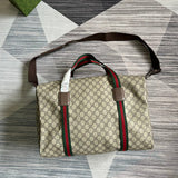 Close-up detail of classic signature women's handbag – women's statement bag