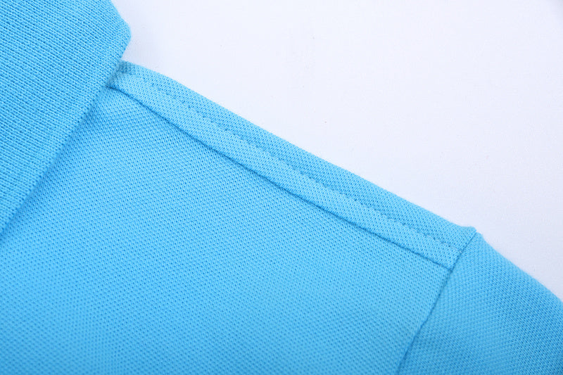 Front view of Lacoste luxury clothing with signature branding