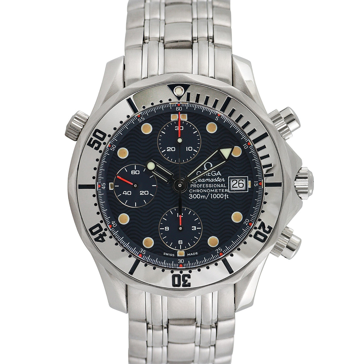 Side view of Omega men's watch