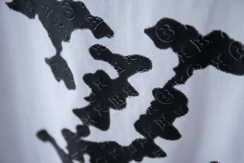 Back view of Louis Vuitton cotton t-shirt with monogram-inspired silhouette