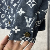 Side profile of Louis Vuitton luxury clothing with runway-inspired design