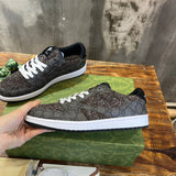Gucci bold contrast luxury sneakers view 5 breathable knit upper