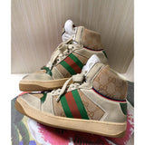 Gucci bold contrast luxury sneakers view 8 minimalist modern build
