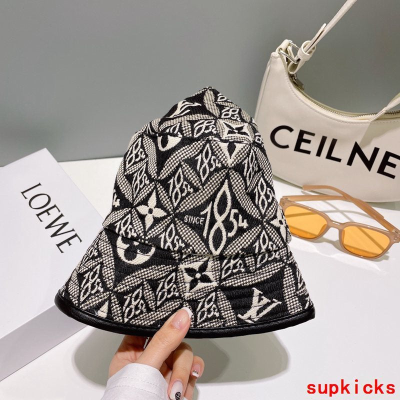 Close-up detail view of Louis Vuitton unisex cap