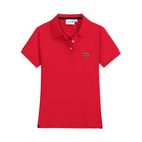 Close-up detail shot of Lacoste luxury clothing with tailored silhouette