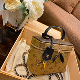 Side profile of elevated everyday-luxe women's handbag – women's statement bag