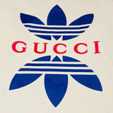 Flat lay presentation of Gucci luxury clothing with monogram-inspired silhouette