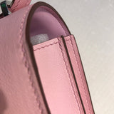 Side view of versatile structured handbag
