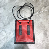 Sophisticated Faux Leather Handbag - Smooth Faux-Leather Exterior | Women's Designer-Inspired Purse #210 - alternate angle view (image 8) of designer-inspired handbag