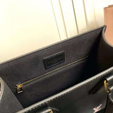 Interior view of modern signature women's handbag – women's designer-style accessory