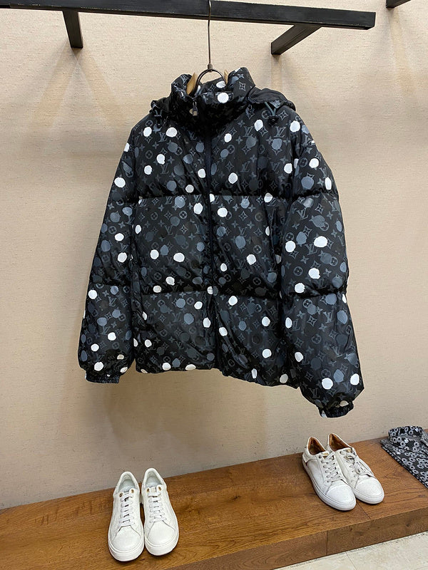 Back view of Louis Vuitton luxury clothing with contemporary cut