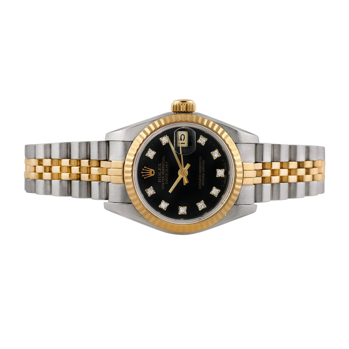 Front view of Rolex women's watch