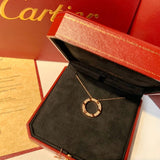 Close-up detail view of Cartier unisex jewelry piece