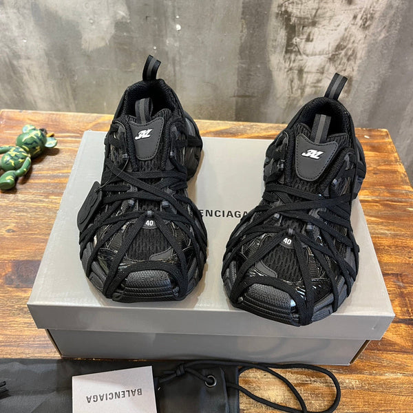 Balenciaga Camel Combat Boots - Angled View