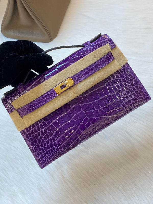 Close-up detail of curated bag design