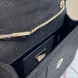 Effortless Faux Leather Handbag - Refined Silhouette | Women's Statement Accessory #1788 - close-up detail shot (image 3) of designer-inspired handbag
