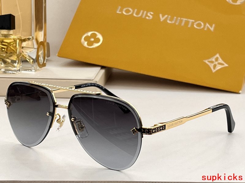 Front view of Louis Vuitton unisex sunglasses