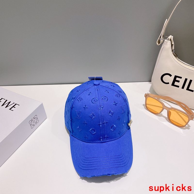 Close-up detail view of Louis Vuitton unisex cap