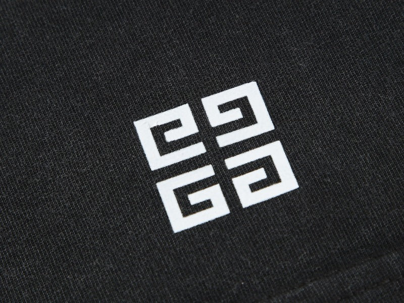 Back view of Givenchy luxury clothing with signature branding