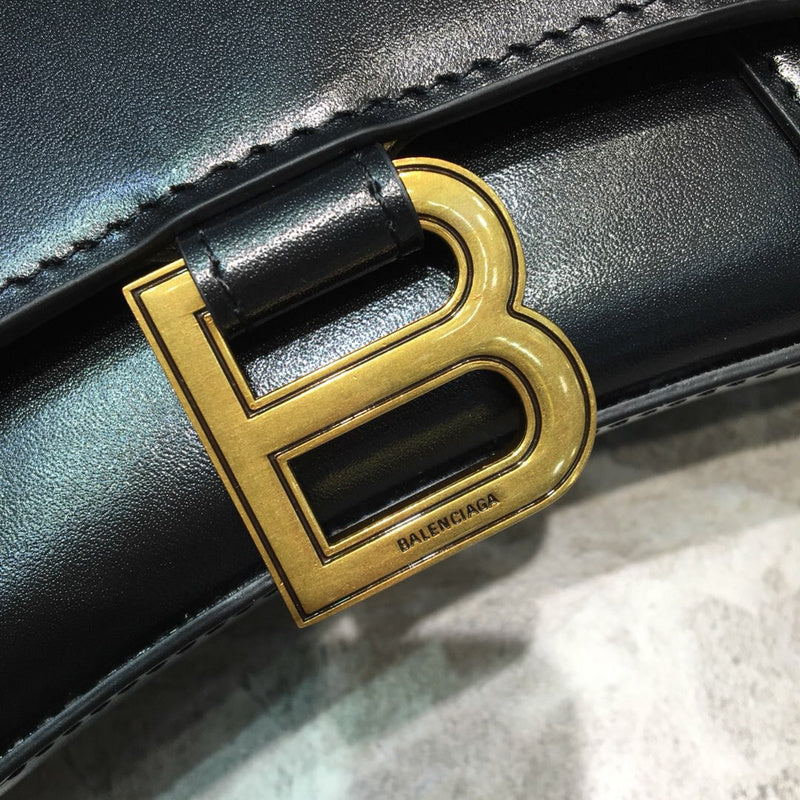 Structured Faux Leather Handbag - Polished Finish | Women's Premium Handbag #1011 - interior view (image 6) of designer-inspired handbag