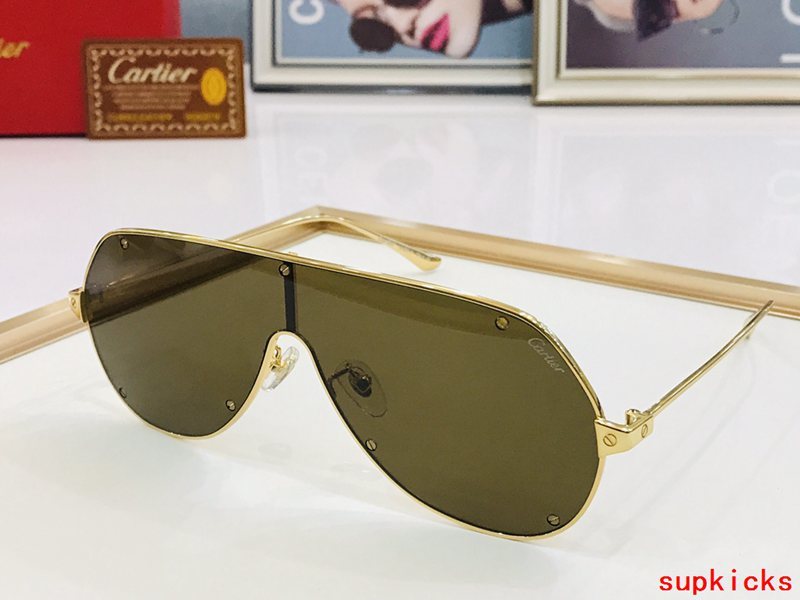 Angled view of Cartier unisex sunglasses