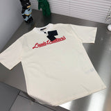 Back view of Louis Vuitton cotton t-shirt with label-forward styling