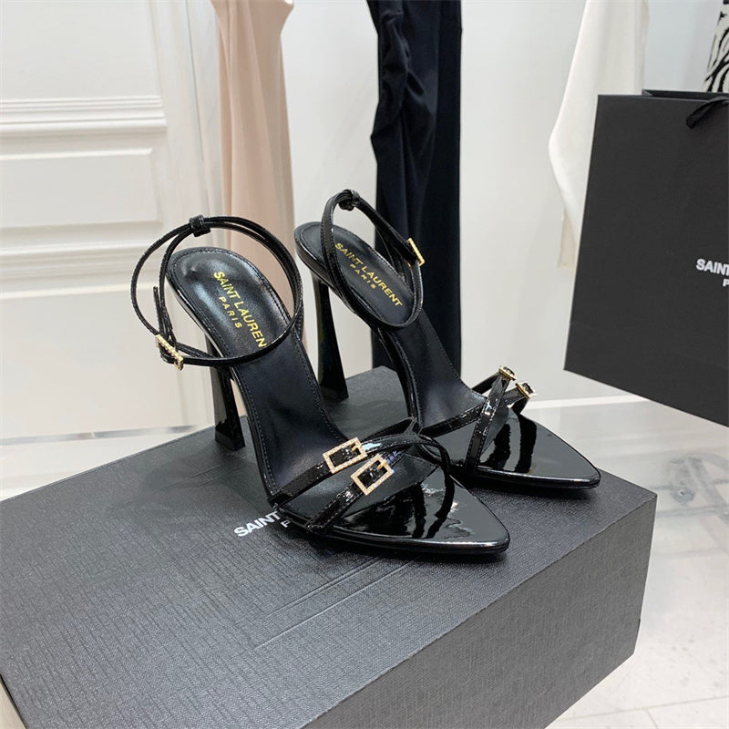 Close-up detail view of Saint Laurent luxury piece style No.093