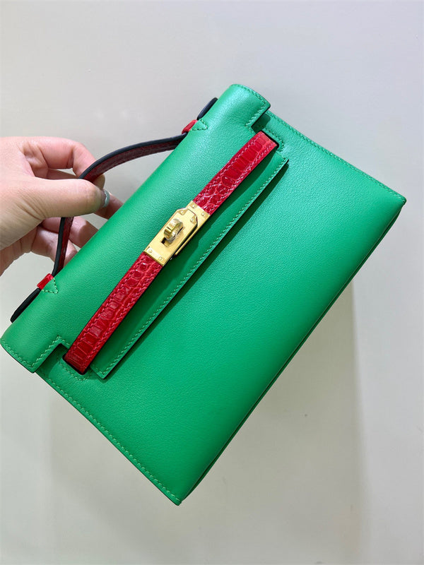 Close-up detail of structured bag design