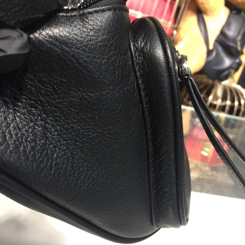 Structured Premium PU Leather Handbag - Smooth Faux-Leather Exterior | Women's Everyday Carry Handbag #222 - styled full view (image 7) of designer-inspired handbag