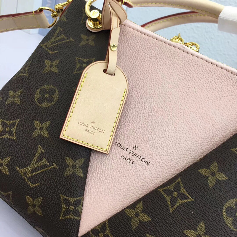 Back view of modern statement women's handbag – women's designer-style accessory